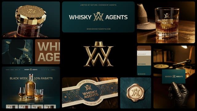 Whisky Agents — Branding von NextPercent