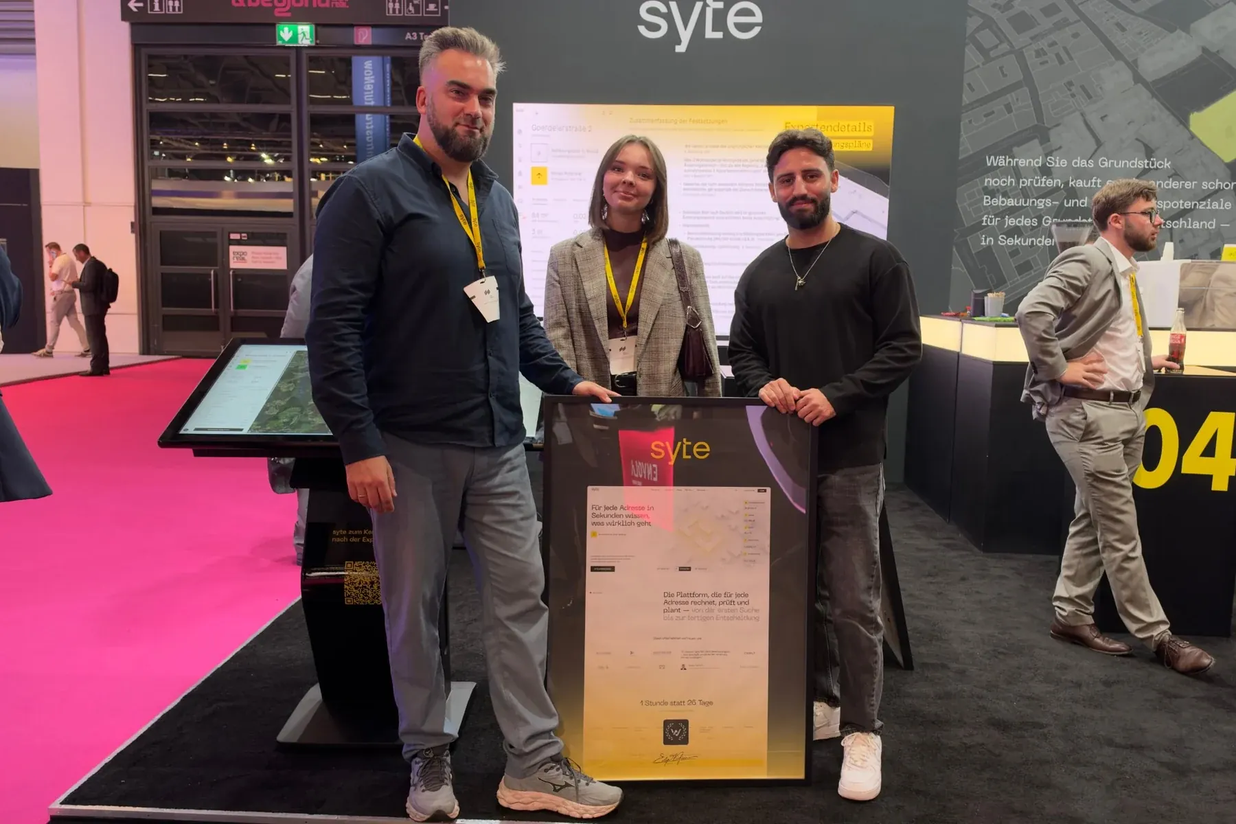 Das Webwavers-Team auf einer Messe