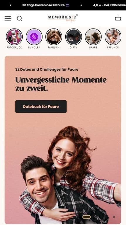 Memories2Make — Arbeit von NextPercent
