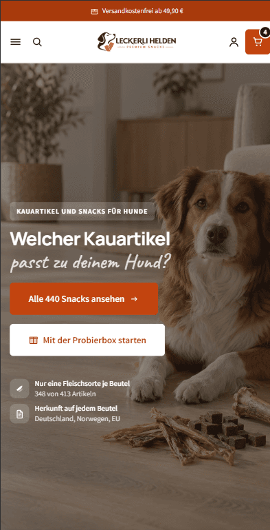 Leckerli-Helden — Arbeit von NextPercent